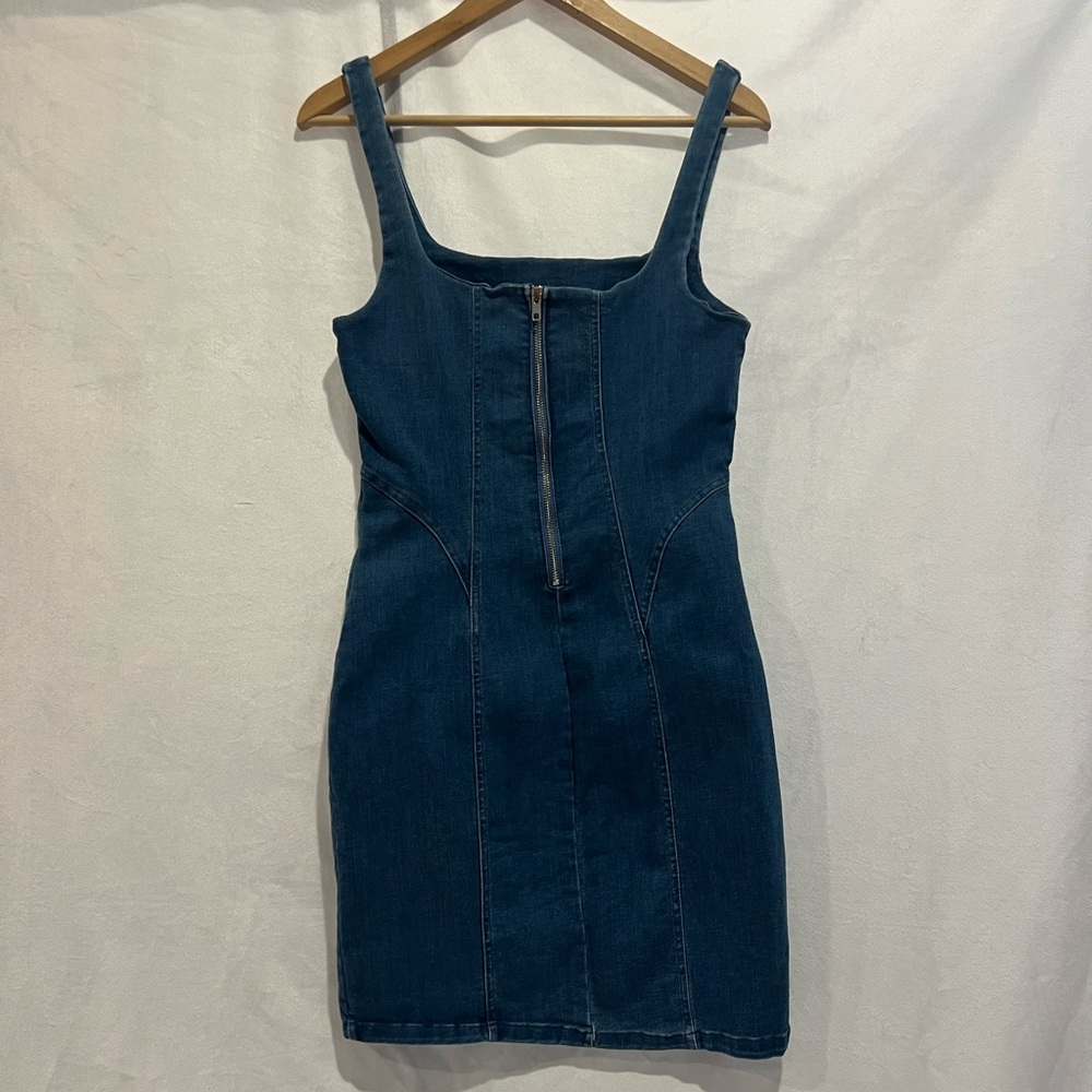 Haute Monde Denim bodycon mini dress - Picture 6 of 11